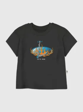 Küçük Çocuk Lets Ride Grafik Tişört