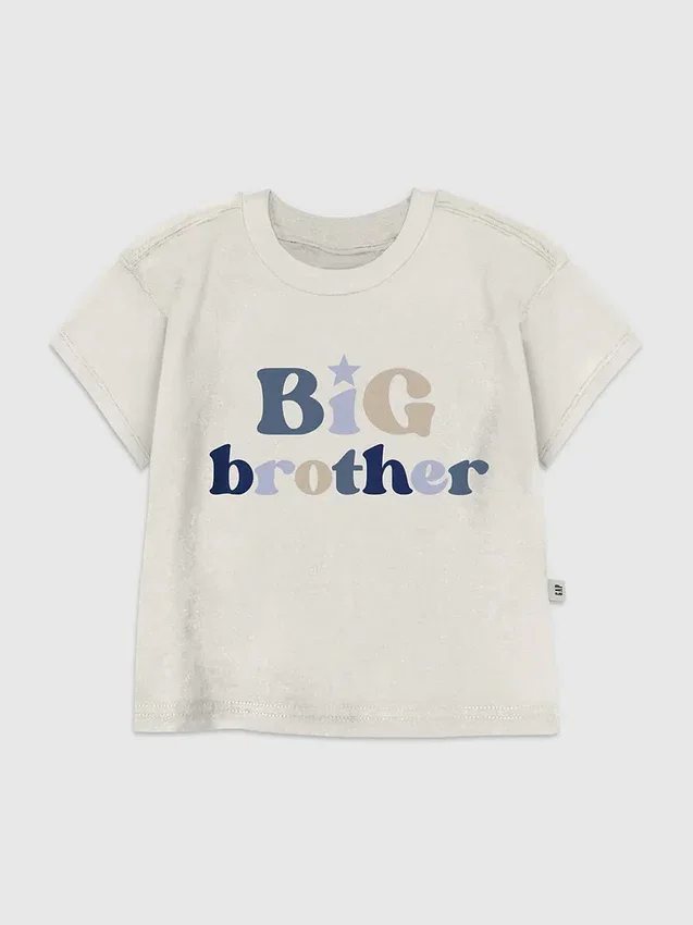 Küçük Çocuklar İçin "Big Brother" Grafikli Tişört