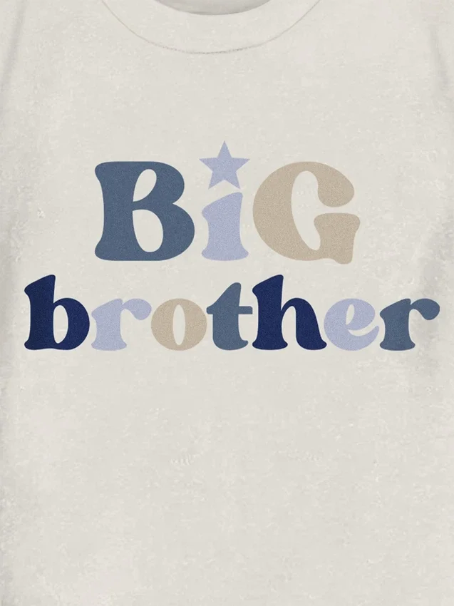 Küçük Çocuklar İçin "Big Brother" Grafikli Tişört