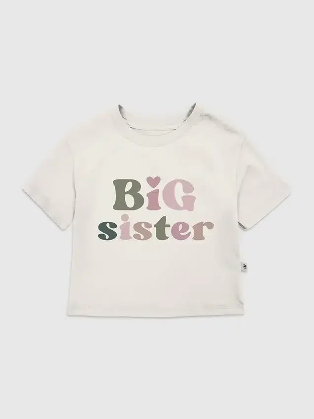 Küçük Çocuklar İçin Big Sister Grafikli Tişört