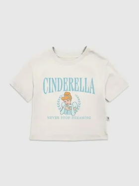 Küçük Çocuklar İçin Cinderella Collegiate Grafik Tişört