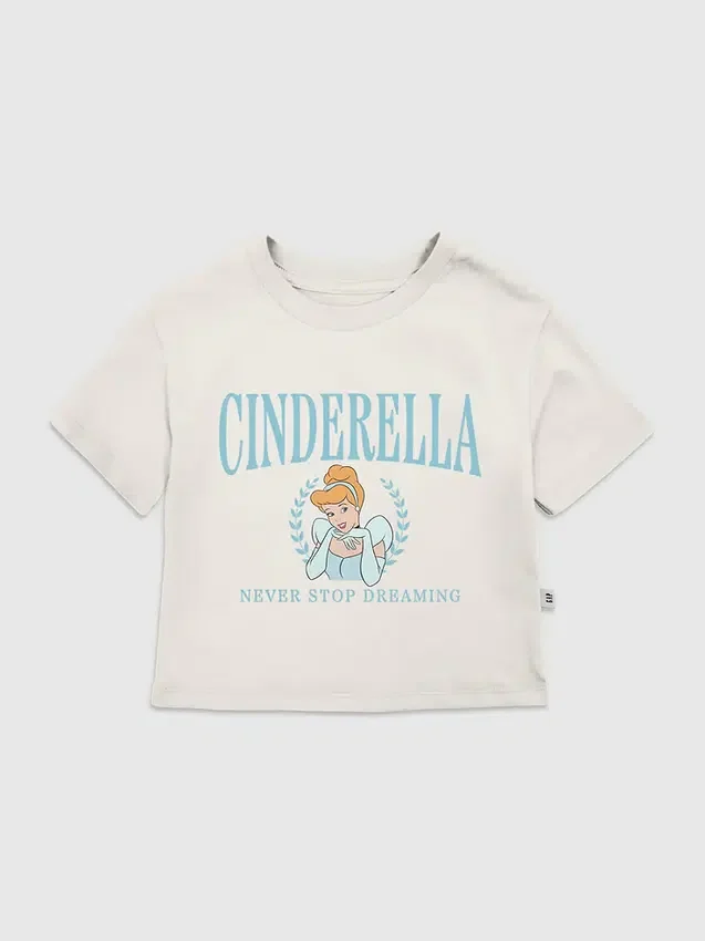 Küçük Çocuklar İçin Cinderella Collegiate Grafik Tişört