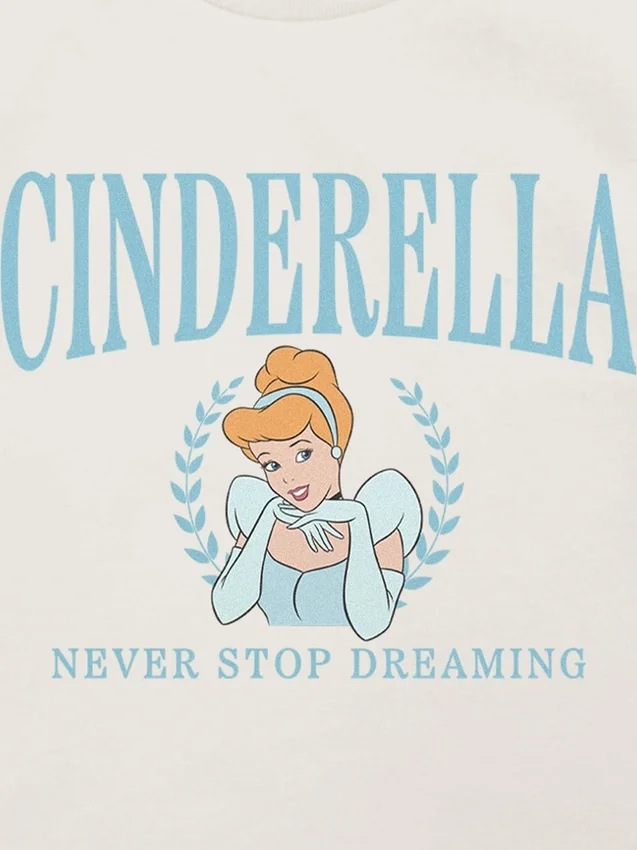 Küçük Çocuklar İçin Cinderella Collegiate Grafik Tişört