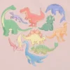 Küçük Çocuklar İçin Dino Hearts Desenli Tişört