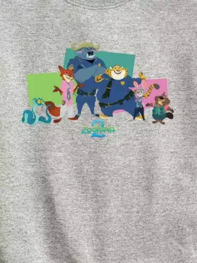 Küçük Çocuklar İçin Disney Zootopia Karakterli Crew Fleece