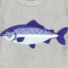 Küçük Çocuklar İçin Fish Grafikli Tişört