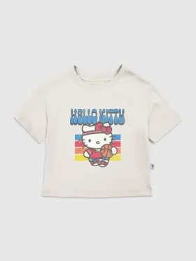 Küçük Çocuklar İçin Hello Kitty Basketbol Desenli Tişört
