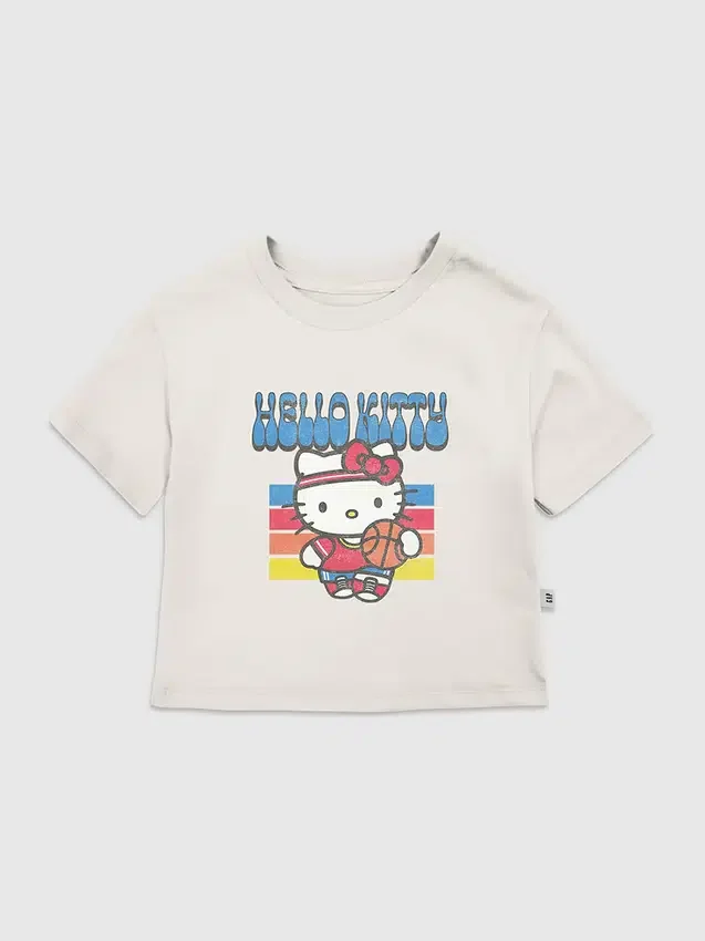 Küçük Çocuklar İçin Hello Kitty Basketbol Desenli Tişört