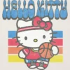 Küçük Çocuklar İçin Hello Kitty Basketbol Desenli Tişört