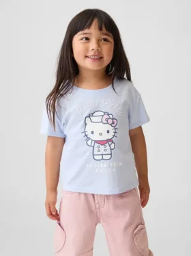Küçük Çocuklar İçin Hello Kitty Desenli Tişört