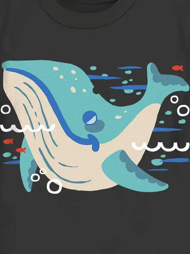 Küçük Çocuklar İçin Its a Whale Grafik Tişört