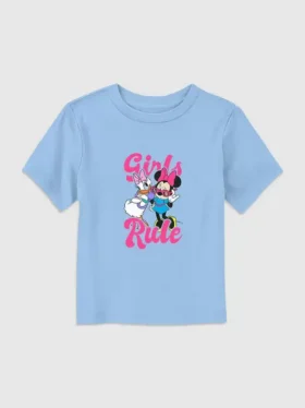 Küçük Çocuklar İçin Mickey ve Arkadaşları "Girls Rule" Grafik Tişört