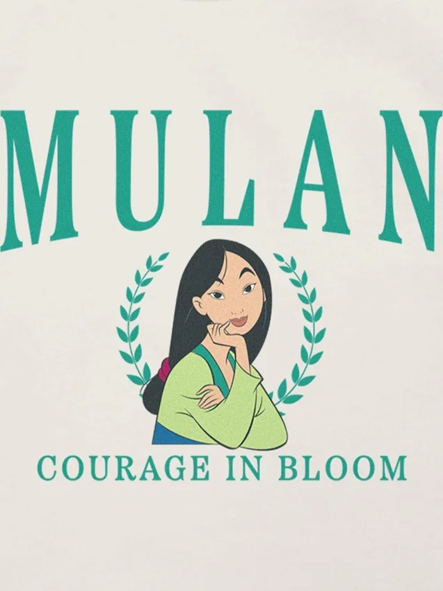 Küçük Çocuklar İçin Mulan Collegiate Grafik Tişört
