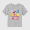 Küçük Çocuklar İçin Nintendo Kirby Panelli Grafik Tişört