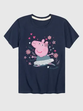 Küçük Çocuklar İçin Peppa Pig Ballet Peppa Şortlu Tişört