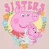 Küçük Çocuklar İçin Peppa Pig Sisters Grafik Tişört