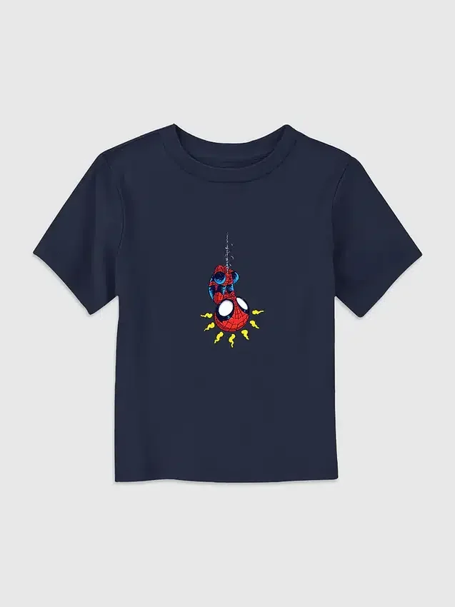 Küçük Çocuklar İçin Örümcek Adam Retro Klasik Grafik Tişört
