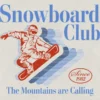 Küçük Çocuklar İçin Snowboard Club Desenli Tişört