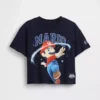 Küçük Çocuklar İçin Super Mario Oversized Grafik Tişört