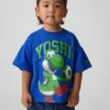 Küçük Çocuklar İçin Super Mario Oversized Grafik Tişört