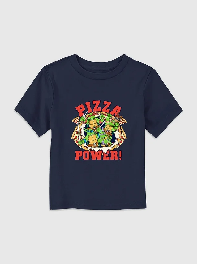 Küçük Çocuklar İçin Teenage Mutant Ninja Turtles Pizza Power Tişört