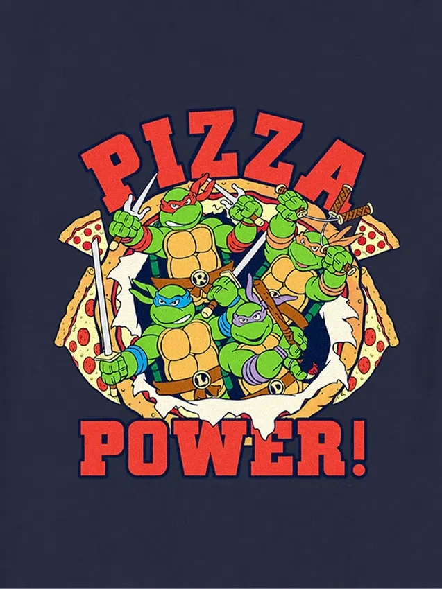 Küçük Çocuklar İçin Teenage Mutant Ninja Turtles Pizza Power Tişört