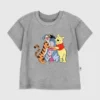 Küçük Çocuklar İçin Winnie the Pooh Sarılma Desenli Tişört