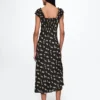 Krep Sweetheart Maxi Elbise