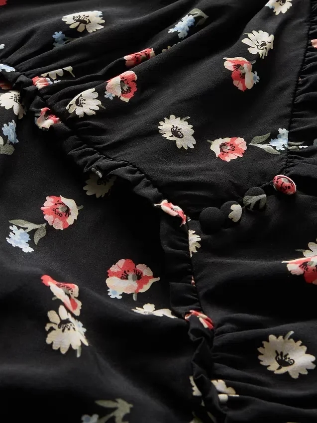Krep Sweetheart Maxi Elbise