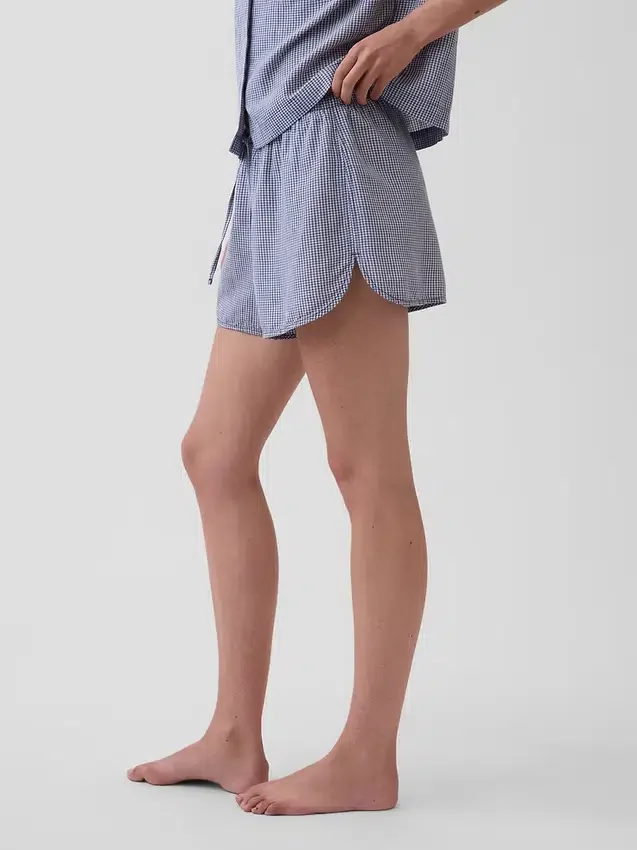 Kırışık Gazlı Pijama Şortu