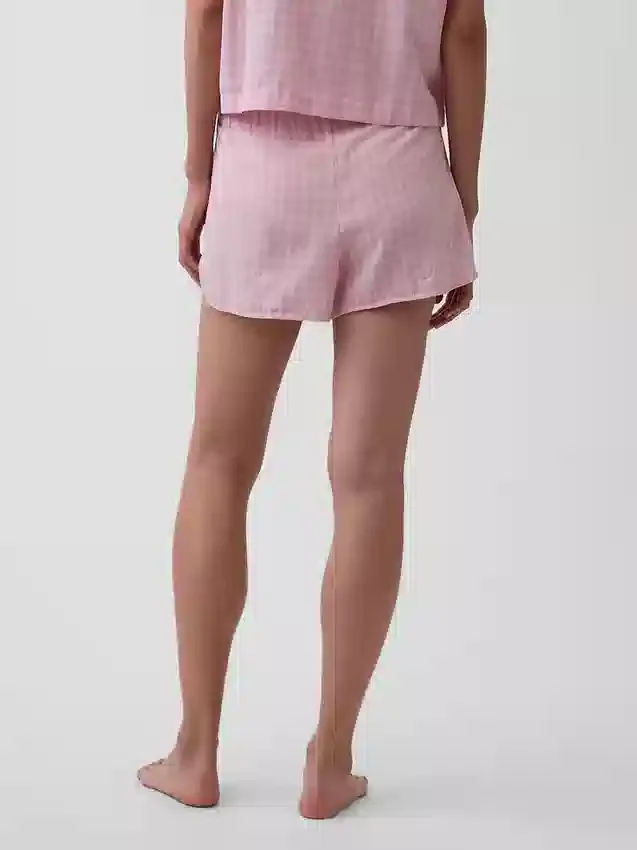 Kırışık Gazlı Pijama Şortu