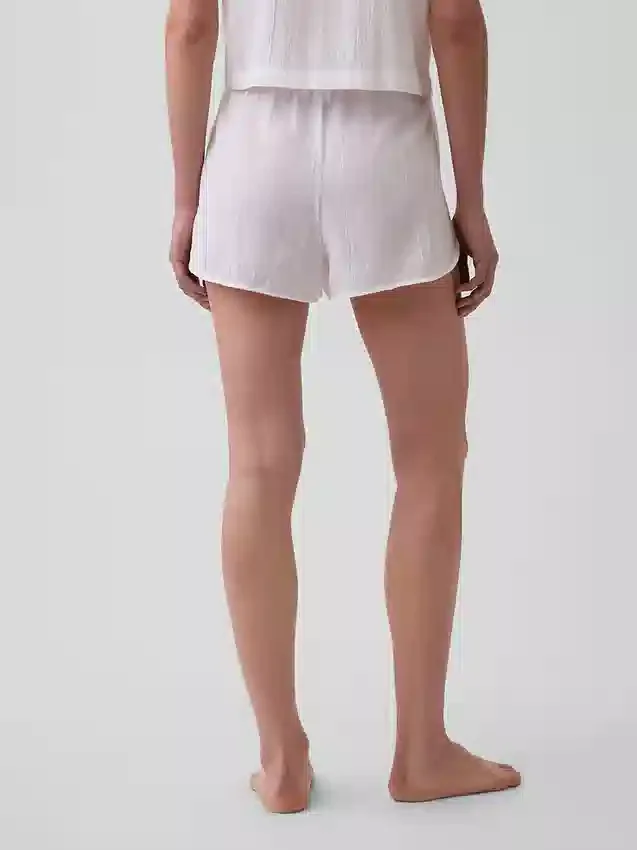 Kırışık Gazlı Pijama Şortu