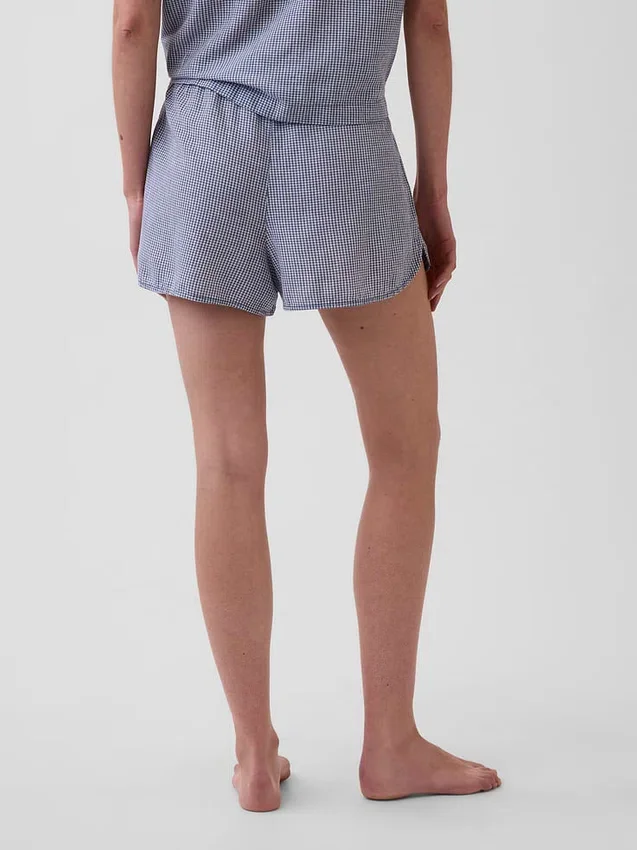 Kırışık Gazlı Pijama Şortu
