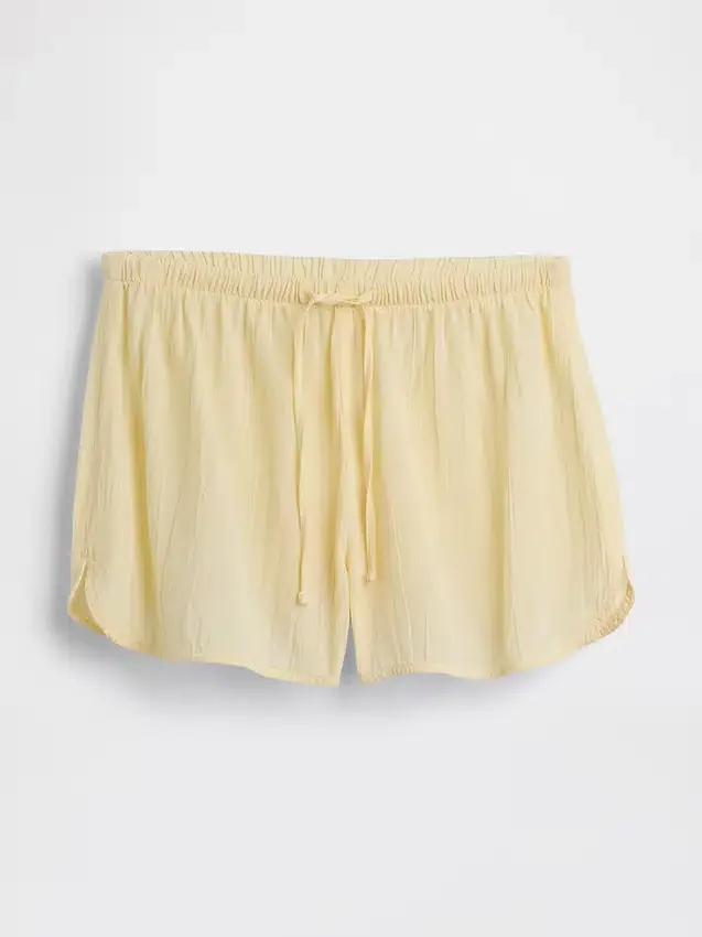 Kırışık Gazlı Pijama Şortu