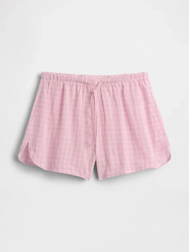 Kırışık Gazlı Pijama Şortu