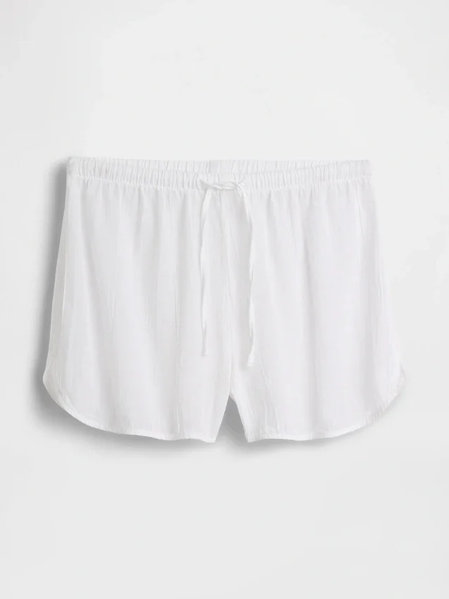 Kırışık Gazlı Pijama Şortu