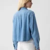 Kısa Denim Gömlek
