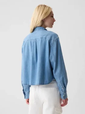 Kısa Denim Gömlek