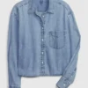 Kısa Denim Gömlek