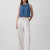 Kısa Kesim Denim Tank Top