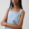 Kısa Kesim Denim Tank Top