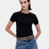 Leopar Desenli Dana Kılı Kemer