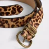 Leopar Desenli Dana Kılı Kemer