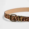 Leopar Desenli Dana Kılı Kemer