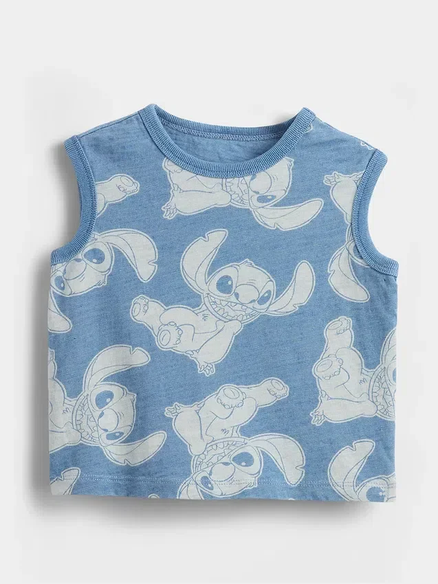 Lilo & Stitch Bebek & Yürümeye Başlayan Çocuk Grafikli Tank Top