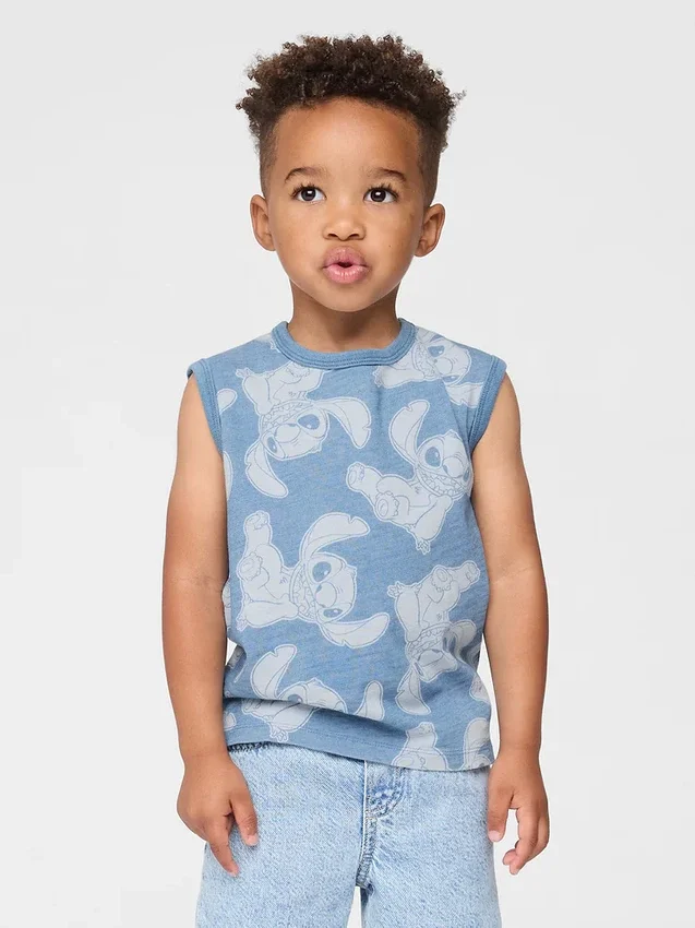 Lilo & Stitch Bebek & Yürümeye Başlayan Çocuk Grafikli Tank Top