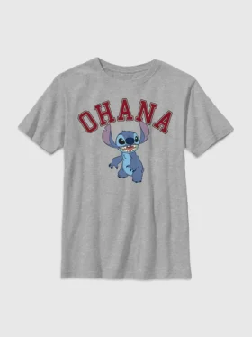 Lilo ve Stitch Ohana Kolej Tişörtü