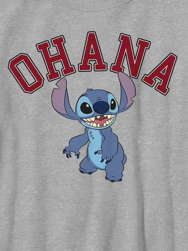 Lilo ve Stitch Ohana Kolej Tişörtü