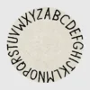 Lorena Canals Yıkanabilir Halı Abc Doğal Siyah