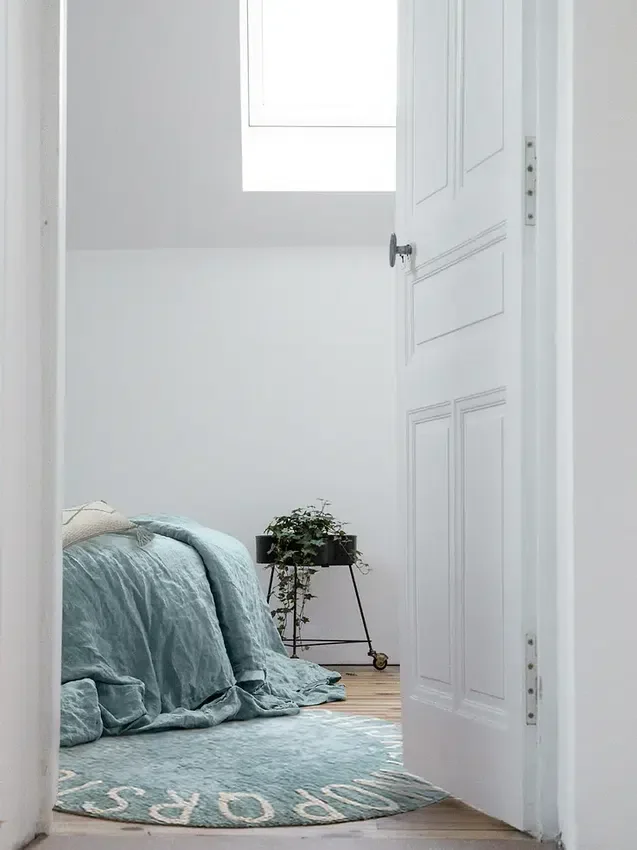 Lorena Canals Yıkanabilir Halı Abc Doğal Vintage Mavi